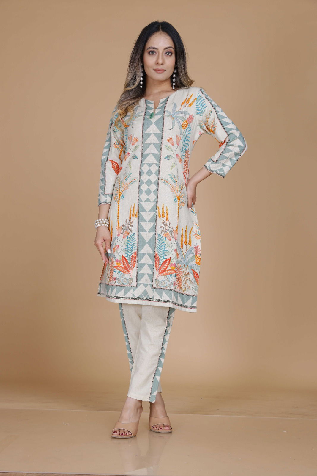 Aishani Cotton Flex Ladies Top Pant Co Ord Wholesale Price In Surat